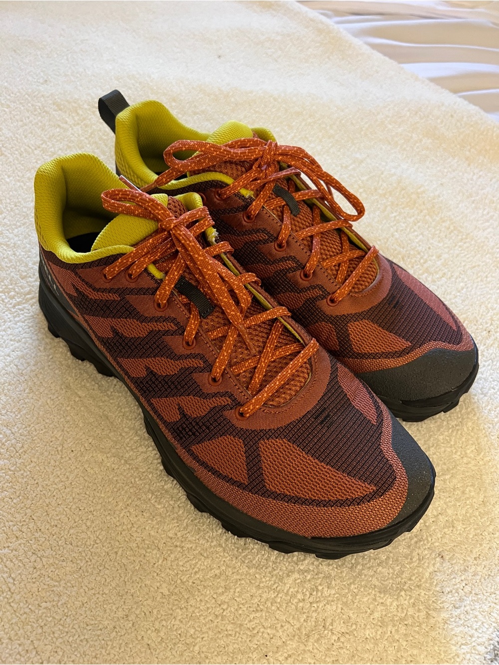 Merrell Alpine Sneaker Men’s 11 Khaki Agave Orange J004839 Retro Hiking Shoes
